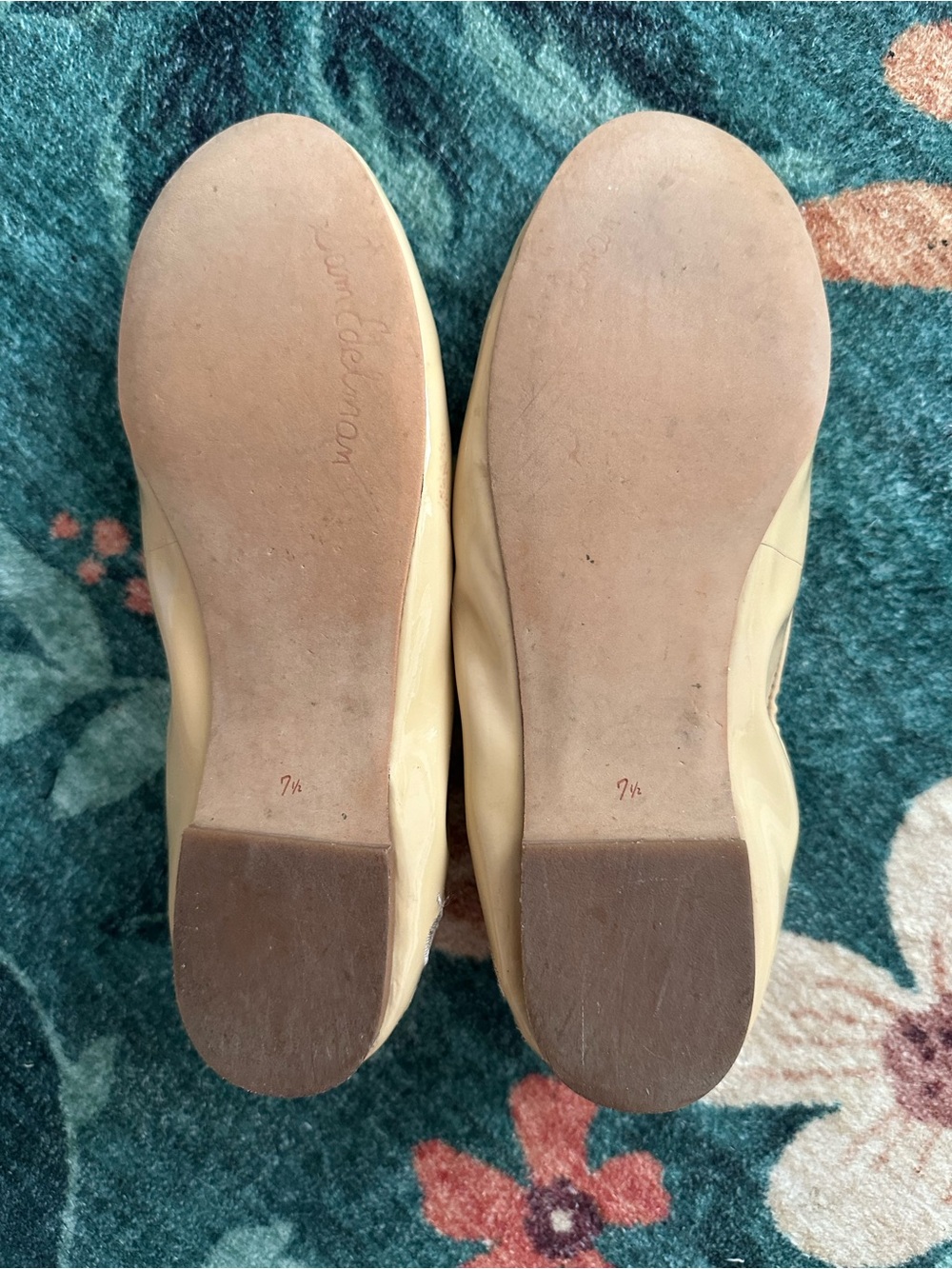 Sam Edelman Felicia Flat Women's Nude Patent Leather Ballet Flat - Picture 12 of 14
